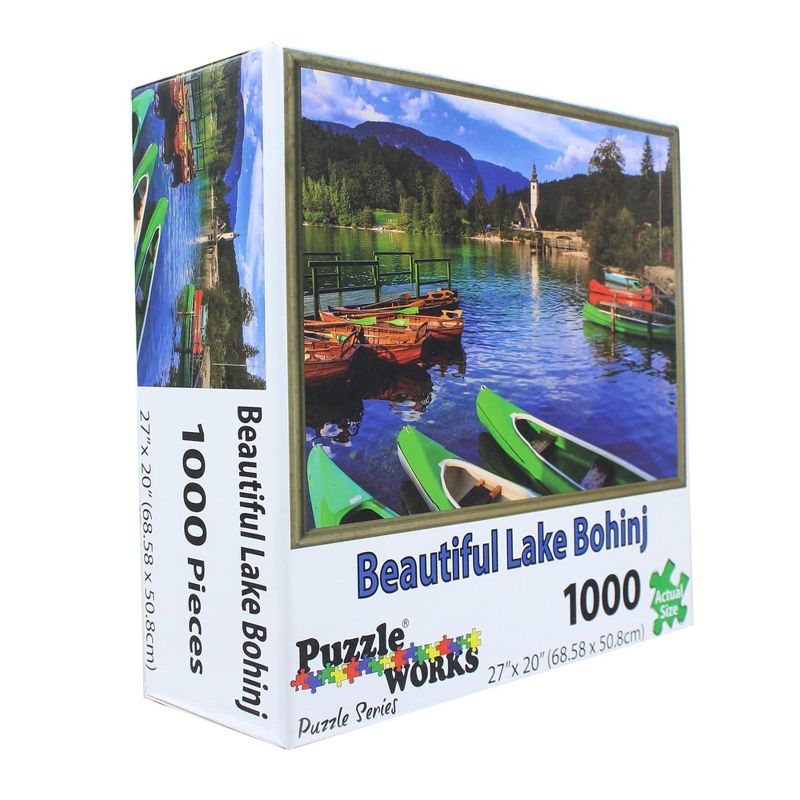 PuzzleWorks 1000 Piece Jigsaw Puzzle | Lake Bohinj, 4 of 7