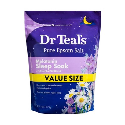 Dr Teal's Melatonin Sleep Pure Epsom Bath Salt - 7lb