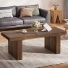 Hommoo 47.2" Rectangle Coffee Table Brown - 3 of 4