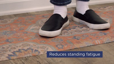 Black and White Anti-Fatigue Comfort Floor Mat