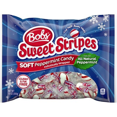 Bob's Sweet Stripes Holiday Peppermint Puffs Candies - 10oz