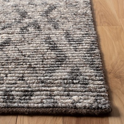 Gray Hand-Knotted Wool 8' x 10' Area Rug