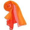 INSPIRE CHIC Women Long Chiffon Light Silky Gradient Color Shawl Wrap Scarf - 2 of 4