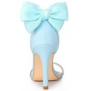Allegra K Women's Bow Back Ankle Straps Stiletto High Heel Sandals - 3 of 4