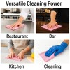 Metro Source 13" x 23" Pink Diamond-Pattern Reusable Foodservice Towels | Low-Lint Cloth-Like 1/4-Fold Wipes for Restaurants & Kitchens 200-Count Case - 3 of 4