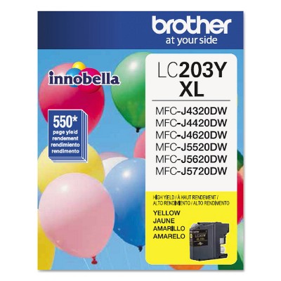 Brother LC203Y Innobella High-Yield Ink Yellow