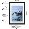 Americanflat Floating Picture Frame with polished glass - Horizontal and Vertical Formats for Wall - Horizontal and Vertical Formats for Wall - 4 of 4
