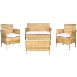 Bandele 4 Piece Living Set - Indoor/Outdoor - PAT7506 - Safavieh - 1 of 4