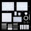 JDiction 229Pcs Silicone Resin Molds Kit, Silicone Epoxy Casting Molds Tools Set for DIY Jewelry Craft Making - 2 of 4