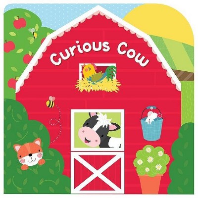  Curious Cow Layered Board Book - by  Laura Gates Galvin 