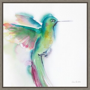 Amanti Art Hummingbirds II by Aimee Del Valle Canvas Wall Art Print Framed 22 x 22-in. - 1 of 4