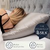 Dr Pillow Dreamzie - 1 x 19 Momme Silk Pillowcase, Double Sided Luxury Silk - Gold - 3 of 4