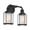 Quoizel Lighting Ludlow 2 - Light Vanity in  Earth Black - 3 of 4