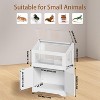PAKASEPT Wooden Large Hamster Cage with Storage Cabinet, Small Animal Cage and Habitat, Hamster House for Rat, Guinea Pig, Hedgehog, Gerbil - 2 of 4