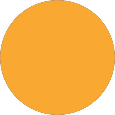 Tape Logic Removable Labels 2" Circle Fluorescent Orange 500 /Roll DL1390FO