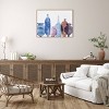 42" x 32" Vases I Blue by Pernille Folcarelli Framed Canvas Wall Art Print - Amanti Art: Modern Lithograph, Polystyrene Frame - 4 of 4