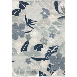 Nourison Suncoast Floral Tropical Indoor/Outdoor Flatweave Rug - 1 of 4
