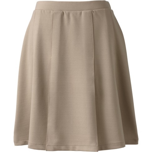 Lands' End School Uniform Women's Plus Size Box Pleat Skirt Top Of