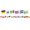 Charles Leonard Borders/Trims, Magnetic, Rectangle Cut - 1-1/2" x 24", World Flags Theme, 24' per Pack, 2 Packs - 2 of 2