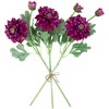 Northlight Real Touch™ Mulberry Purple Dahlia Artificial Floral Sprays, Set of 6 - 23" - 4 of 4