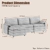 108" Modular Sectional Cloud Couch, Modern Chenille L Shaped Modular Sofa, Sectional Sofa for Apartment - 2 of 4