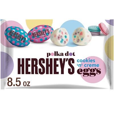 HERSHEY'S Cookies'N'Crème Polka Dot Eggs Easter Candy - 8.5oz