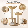 Artloge 3 Tiers Large Cat Activity Tree Tower Luxury Cat Condo Furniture with Scratching Post & Plush Cushion for Cat Gift - 4 of 4