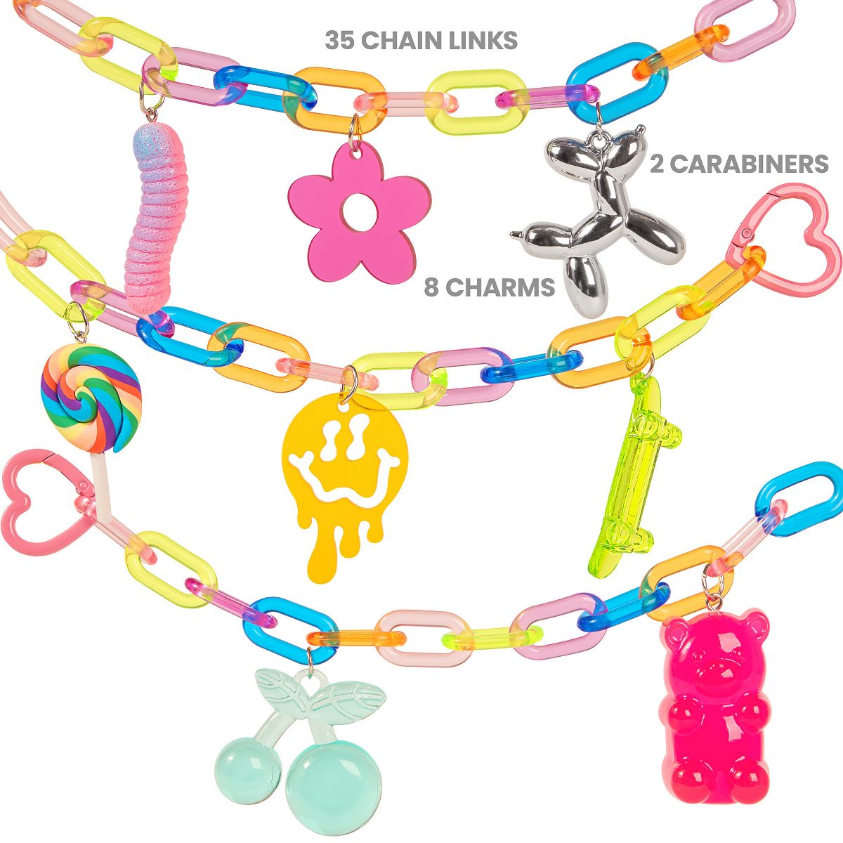 Fashion Angels: Chunky Charms & Chains - So Rad - Accessory Design Kit, Kids 8+ - thumbnail 2