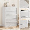 5 Drawer Dresser for Bedroom, Large Drawers Storage, Wooden Dresser Organizer, Upright Chest of Drawers, Multi-Drawer Chest, for Living Room - 2 of 4