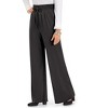 Collections Etc Drawstring Wide Leg Palazzo Pants with Elasticized Waist - 4 of 4
