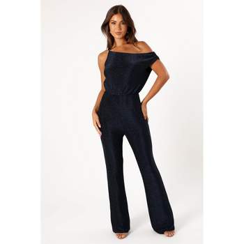 Petal and Pup Womens Heather One Shoulder Jumpsuit