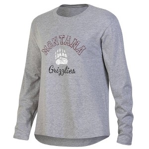 NCAA Montana Grizzlies Women's Gray Long Sleeve T-Shirt - 1 of 3