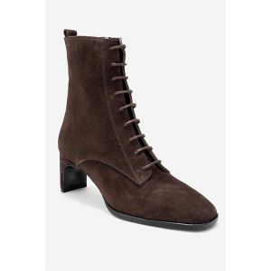 SUDY - Brown Suede Leather Lace Up Boot (Women) brown suede 9 Forever & Always Shoes US - 1 of 4