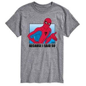 Men's - Marvel - Because I Said So Spiderman Short Sleeve Graphic T-Shirt - 1 of 4