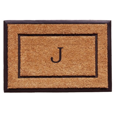 Calloway Mills 101632436J The General Monogram Doormat, 24" x 36", Letter J