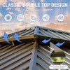 XIYUYEU Hardtop Gazebo, Outdoor Aluminum Frame Canopy with Galvanized Steel Double Roof, Outdoor Permanent Metal Pavilion with Curtains and Netting - 4 of 4