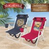 Margaritaville Outdoor Folding Chair with Wireless Speakers - Blue - 3 of 4