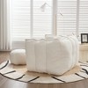 JUJABU Comfortable Square Lazy Sofa with Footstool, for Gaming, Reading & Relaxing in Bedroom or Living Room - 3 of 4