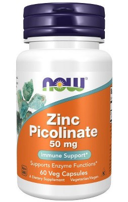 Zinc Picolinate 50mg by Now Foods  -  60 Capsule