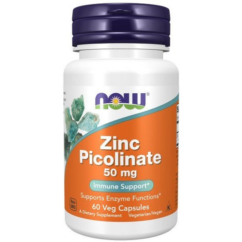 Zinc Picolinate 50mg by Now Foods  -  60 Capsule - image 1 of 3