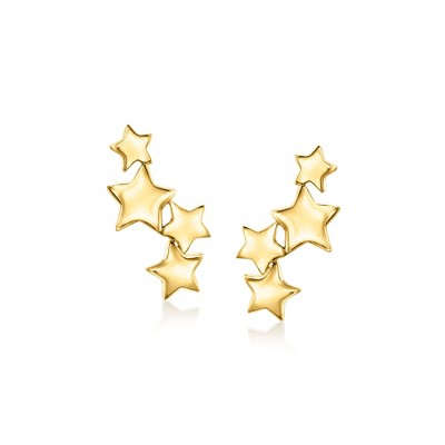 Pure Collection by Ross-Simons 18kt Gold Vermeil Constellation Ear Climbers