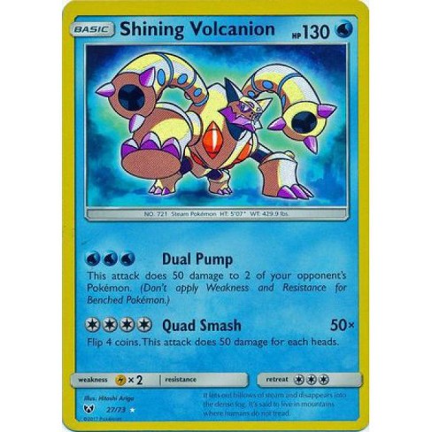 Pokemon Shining Legends Shining Holo Shining Volcanion 27