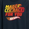 Men's - Hot Wheels - Valentine's Made to Race Long Sleeve Graphic T-Shirt - 2 of 4