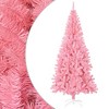 vidaXL Artificial Christmas Tree Pink PVC, Steel 70.9 in - 2 of 4