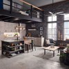 Aberdeen 9.75" 3 Light Linear Chandelier with Piastra Glass in Olde Bronze® and Distressed Antique Gray with Rust Accents - 2 of 4