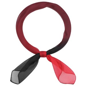INSPIRE CHIC Women's Solid/Gradient Chiffon Square Soft Sheer Neck Scarves Neckerchief - 1 of 4