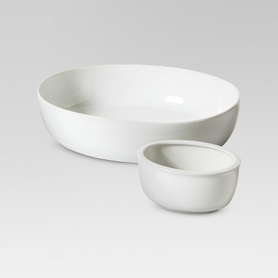 Chip & Dip Bowl Set Porcelain - Threshold™ : Target