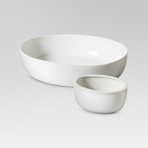 Chip & Dip Bowl Set Porcelain - Threshold™ - image 1 of 1