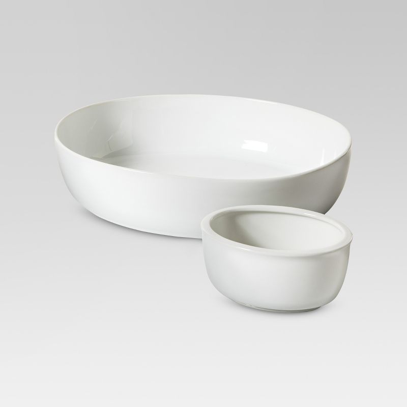 Chip & Dip Bowl Set Porcelain - Threshold&#8482;, 1 of 4