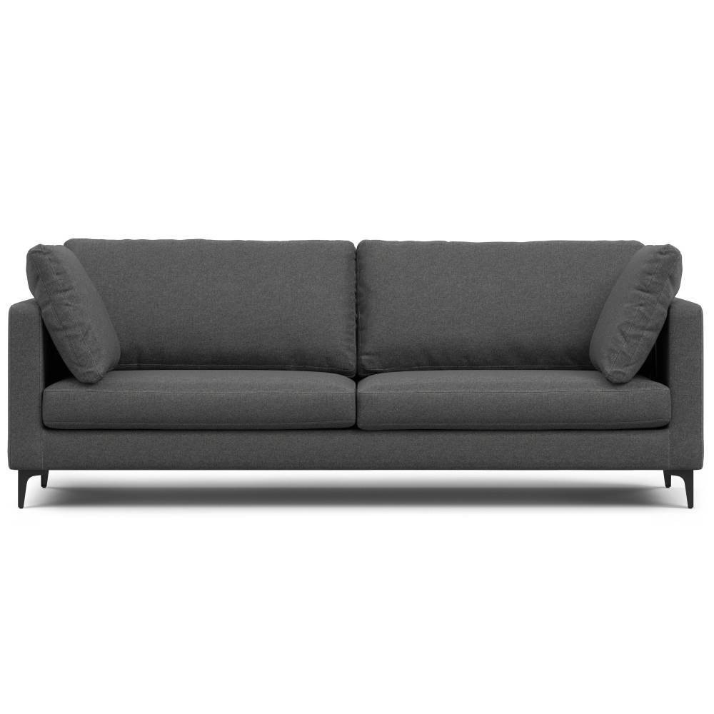 WyndenHall 90" Lana Mid Century Sofa Pebble Gray